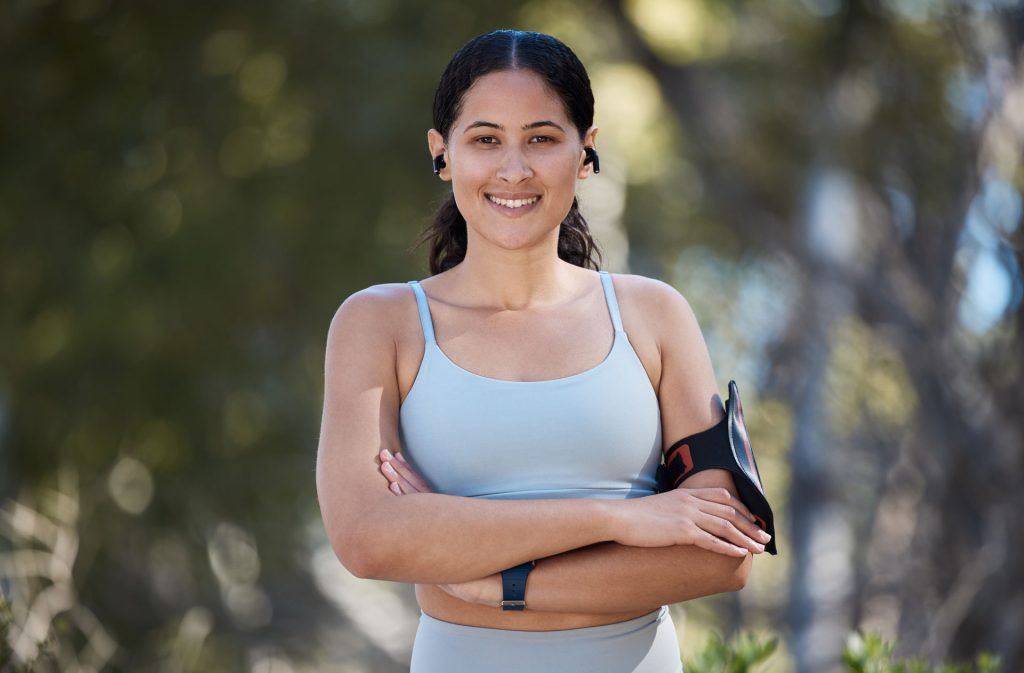 Healthy fit woman.