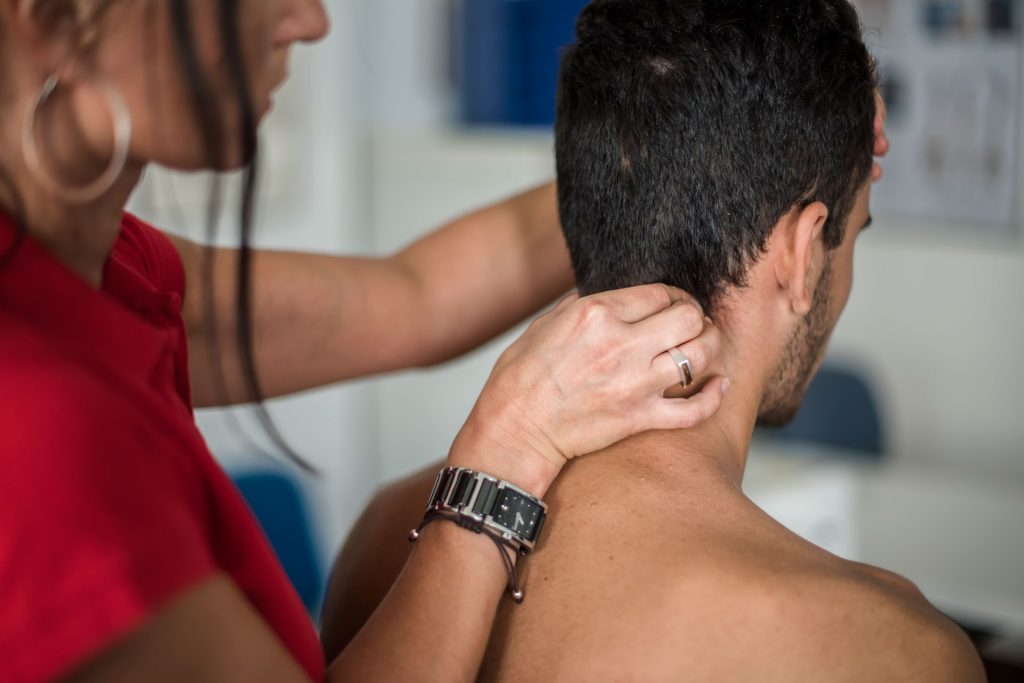 Neck examination.